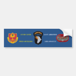 1ST BN 320TH FIELD ARTILLERY 101ST BUMPER STICKER