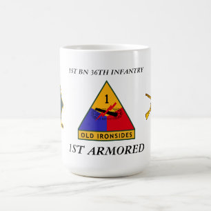 1ST BN 36TH INFANTRY 1ST ARMORED MUG