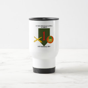 1st Bn 5th Field Artillery 1st Inf Travel Mug