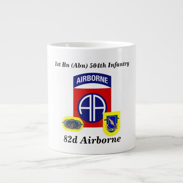 1st Bn (Abn) 504th Inf 82nd Airborne Jumbo Mug (Front)