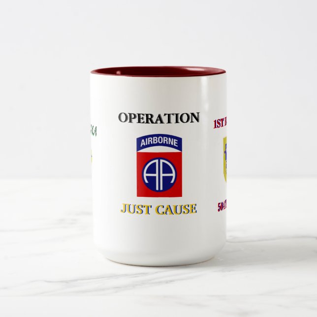 1st Bn (Abn) 504th Just Cause Combat Jump Mug (Center)