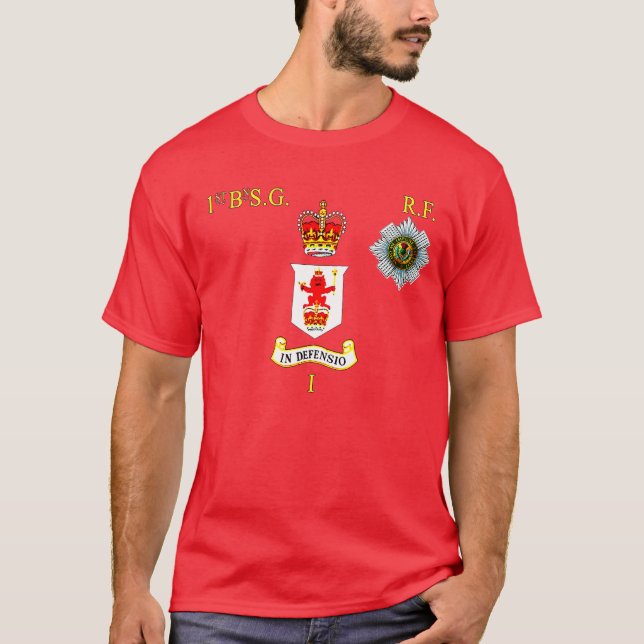 1st bn Scots Guards Right Flank T-Shirt (Front)