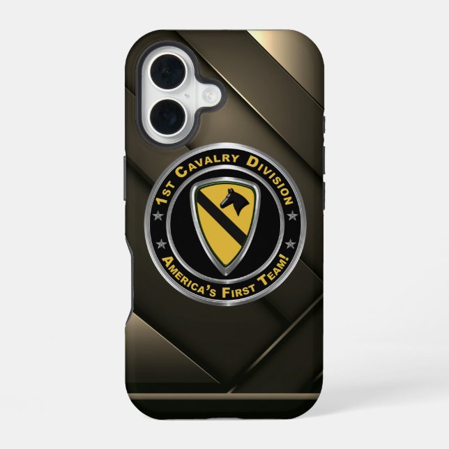 1st CAV Cavalry Division iPhone 16 Case (Back)