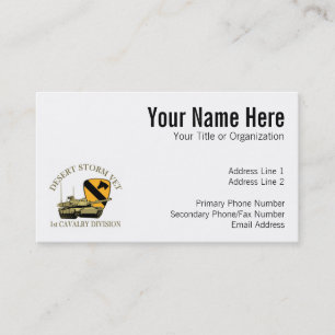 1st Cav Desert Storm Vet Business Card
