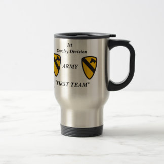1st cav me travel mug