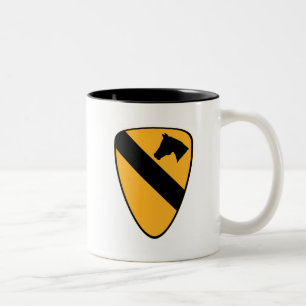 1st Cav Patch Two-Tone Coffee Mug