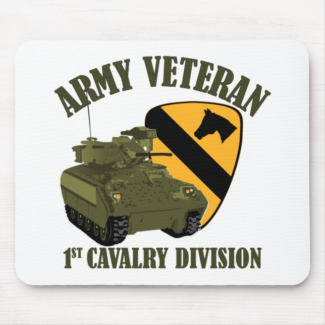 1st Cav Vet - Bradley Mouse Mat (Front)