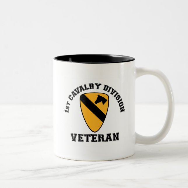 1st Cav Vet - College Style Two-Tone Coffee Mug (Right)