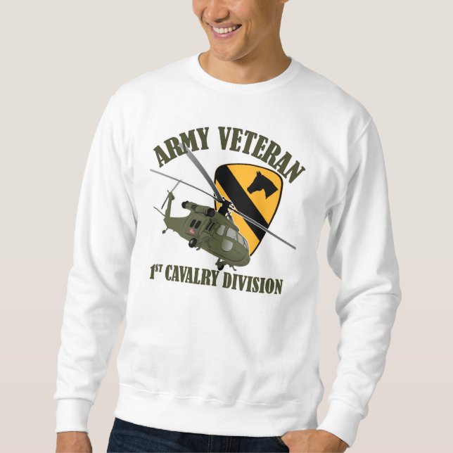 1st Cav Vet - UH60 Blackhawk Sweatshirt (Front)
