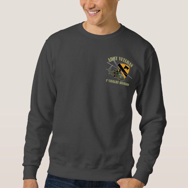 1st Cav Vet - UH60 Blackhawk Sweatshirt (Front)