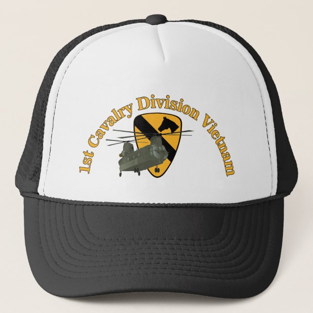 1st Cav Vietnam CH-47 Trucker Hat (Front)