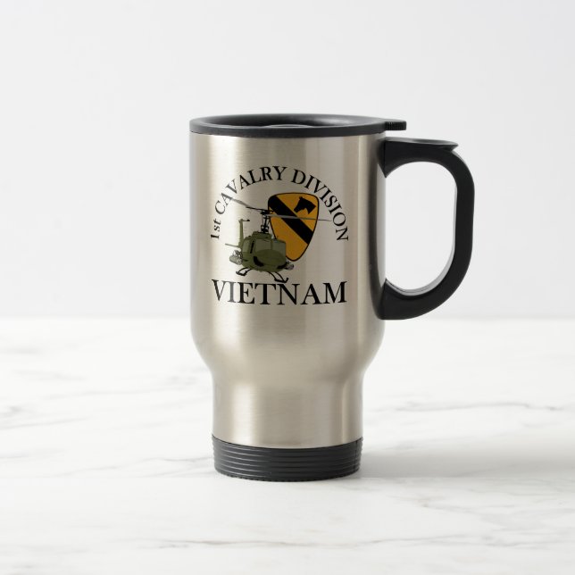 1st Cav Vietnam Vet Travel Mug (Right)