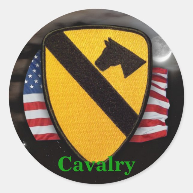 1st cavalry air cav army scrapbooks patch Sticker (Front)