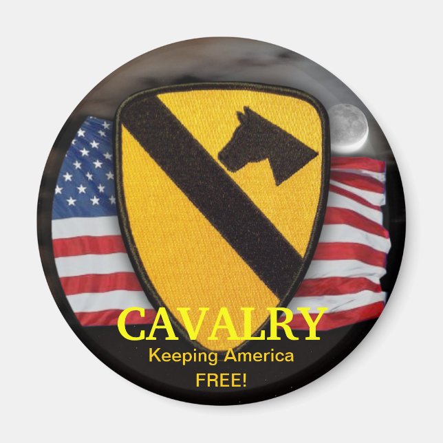 1st cavalry air cav patch vietnam vets magnet (Front)
