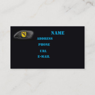 1st cavalry air cav vet iraq nam business Card