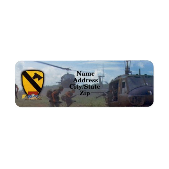 1st cavalry air cav vietnam nam war return address label