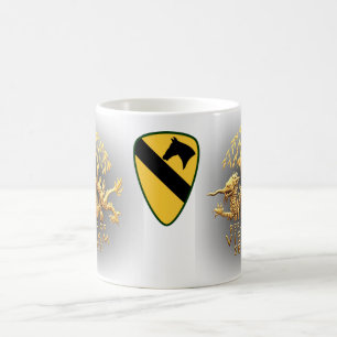 1st cavalry and Vietnam Service Dragon Coffee Mug
