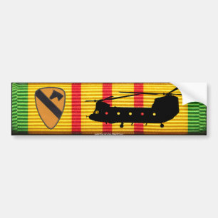 1st Cavalry Div. CH-47 Chinook VSM Bumper Sticker