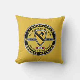 1st Cavalry Division Afghanistan Veteran Cushion