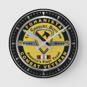 1st Cavalry Division Afghanistan Veteran Round Clock