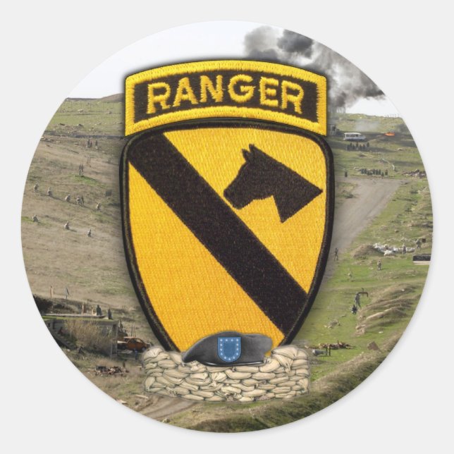 1st cavalry division air cav patch Stickers (Front)