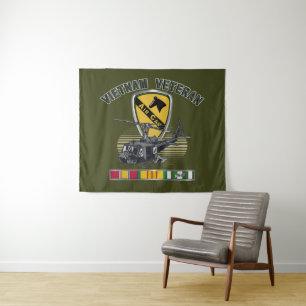 1st Cavalry Division Air Cav Vietnam Tapestry