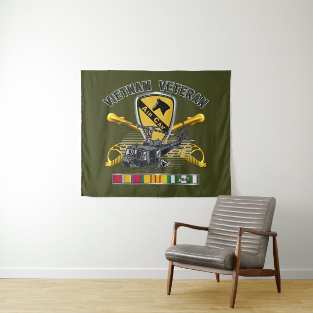 1st Cavalry Division Air Cav Vietnam Tapestry (In Situ (Horizontal))