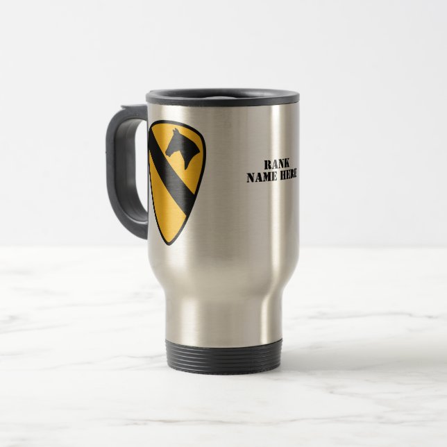 1st Cavalry Division Badge (United States) Travel Mug (Front Left)