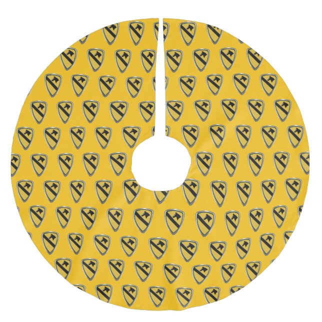 1st Cavalry Division  Brushed Polyester Tree Skirt (Front)
