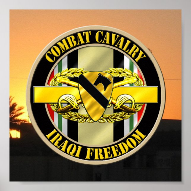 1st Cavalry Division Cavalry Scout OIF VETERAN Poster (Front)