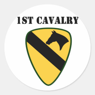 1st Cavalry Division Classic Round Sticker