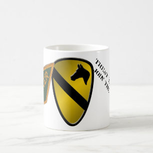 1st Cavalry Division Colour Change Tanker Mug