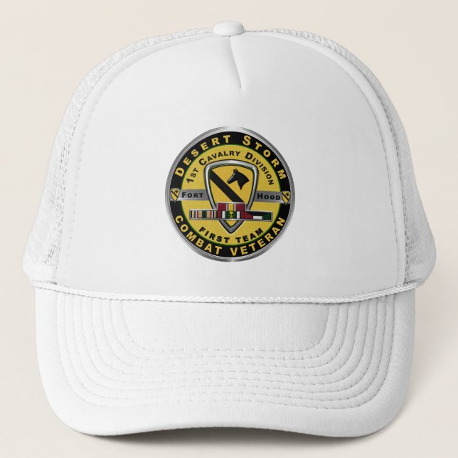 1st Cavalry Division Desert Storm Trucker Hat (Front)
