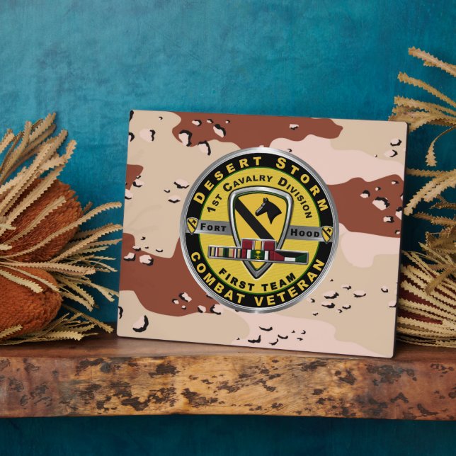 1st Cavalry Division Desert Storm Veteran Plaque (Side)