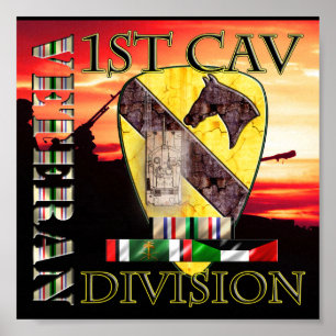 1st Cavalry Division Desert Storm Veteran Poster