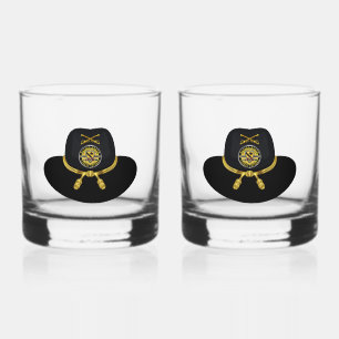 1st Cavalry Division Desert Storm Whiskey Glass
