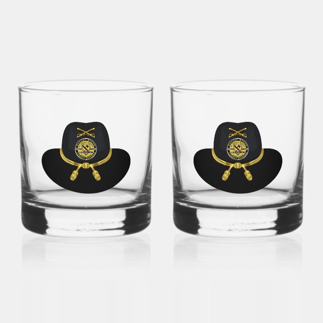 1st Cavalry Division Desert Storm Whiskey Glass (Front)