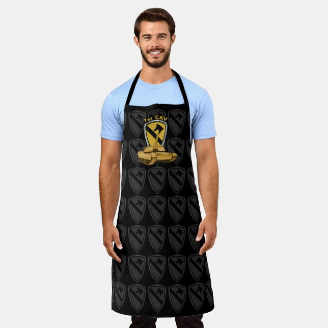 1st Cavalry Division “First Team Armour Tank” Apron (Worn)
