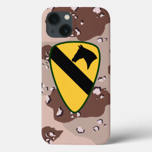 1st Cavalry Division "First Team" Desert Camo iPhone 13 Case