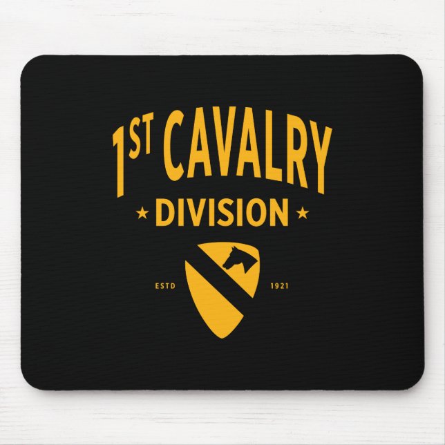 1st Cavalry Division - First Team United States Mouse Mat (Front)