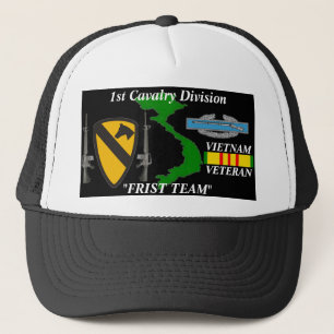 1st Cavalry Division"First Team" Vietnam Ball Caps