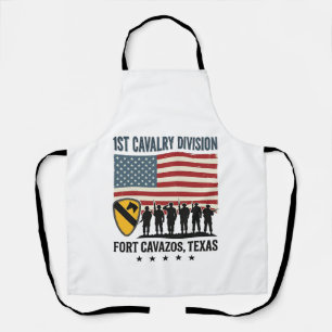 1st Cavalry Division Fort Hood Vintage Military Sh Apron