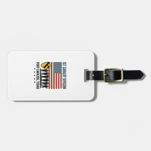 1st Cavalry Division Fort Hood Vintage Military Sh Luggage Tag