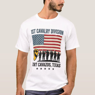 1st Cavalry Division Fort Hood Vintage Military Sh T-Shirt