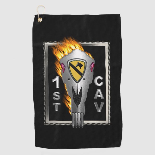 1st Cavalry Division   Golf Towel (Front)