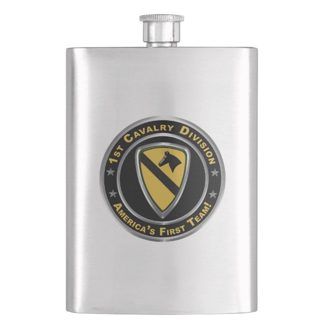 1st Cavalry Division  Hip Flask (Front)