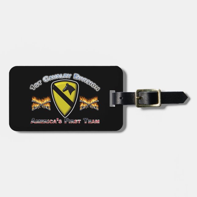  1st Cavalry Division Luggage Tag (Front Horizontal)