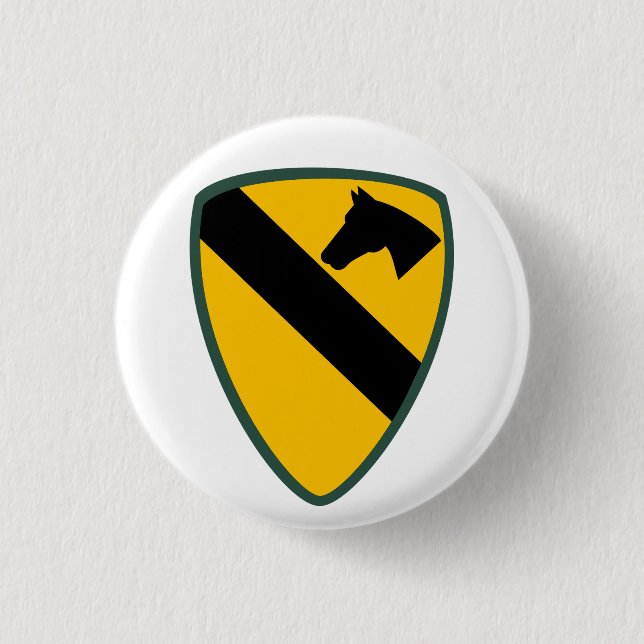 1st Cavalry Division Patch 3 Cm Round Badge (Front)