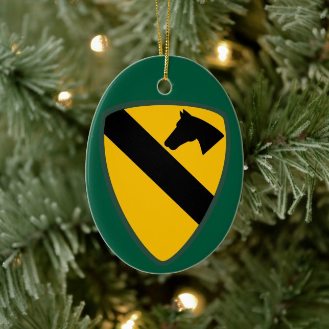 1st Cavalry Division Patch Ceramic Tree Decoration (Tree)