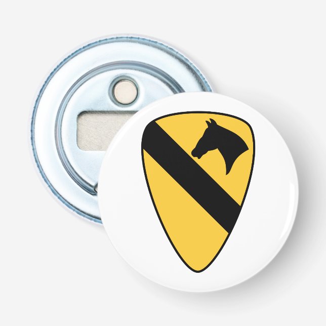 1st Cavalry Division Patch Patriotic Bottle Opener (Front)
